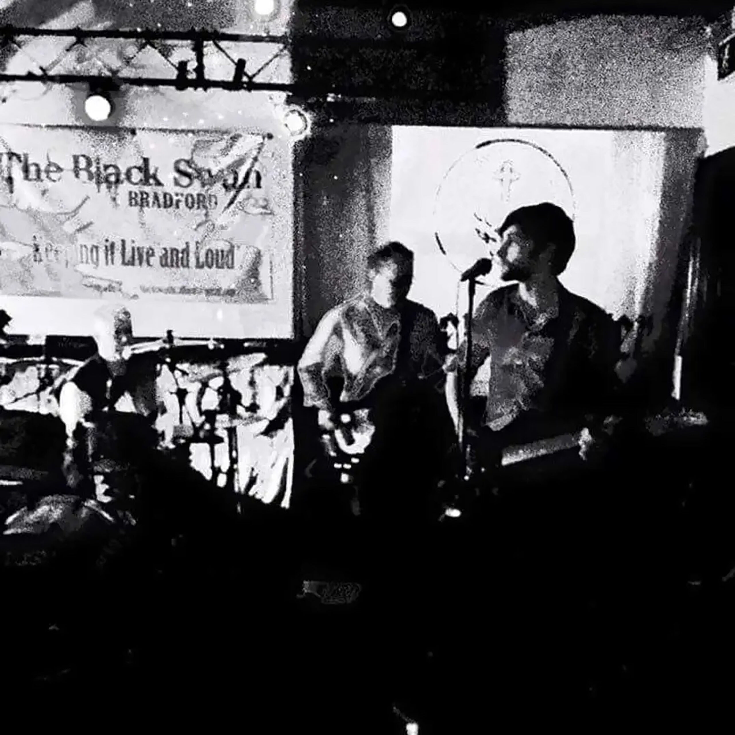 Dan playing with his band at The Black Swan Bradford.