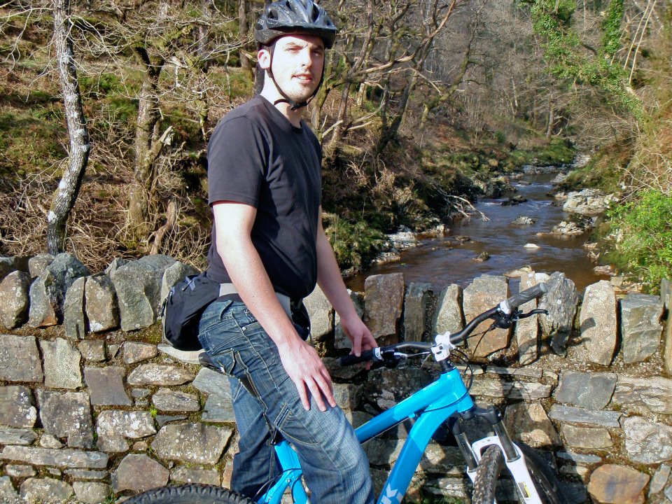 Gavin out on his bike in North Wales.